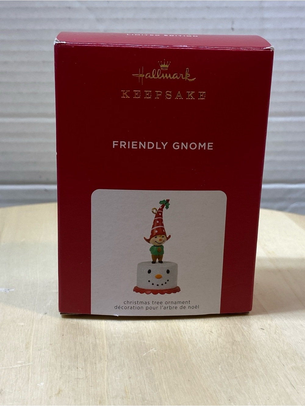 2021 Hallmark Limited Edition Ornament FRIENDLY GNOME VIP Companion Piece NUTMEG